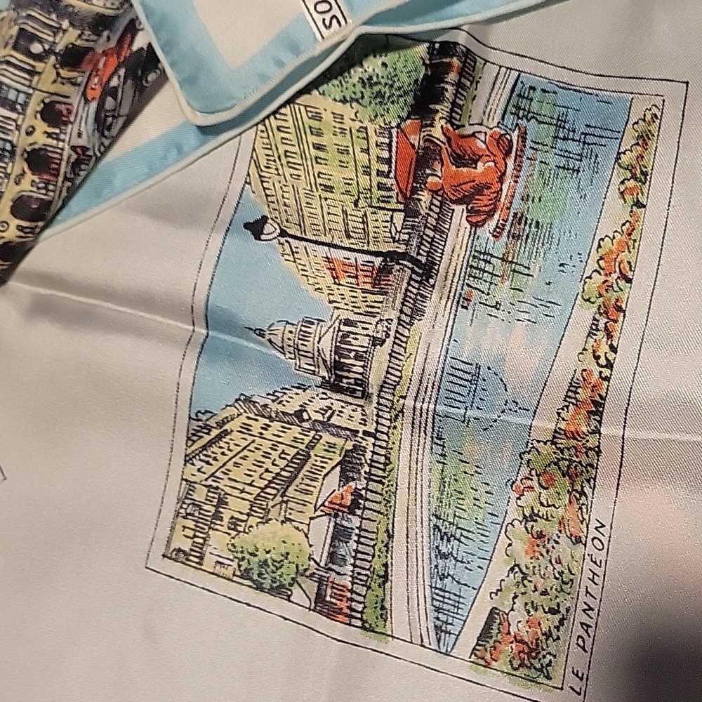 Source Unknown Map Print Scarf - Blue, Green, Red - Picture 16 of 16
